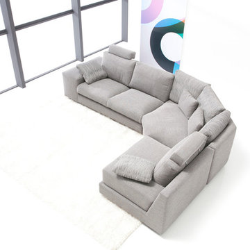 Calisto Fabric Contemporary Sofa by Famaliving