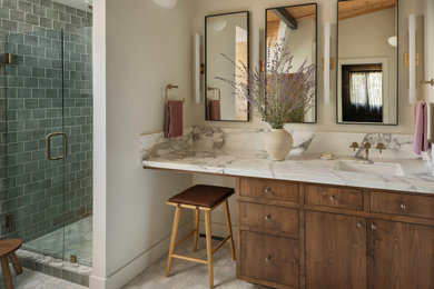 Bathroom - rustic bathroom idea in Other