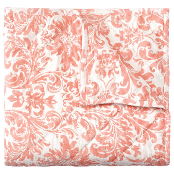 Kate Quilt, Coral, Twin