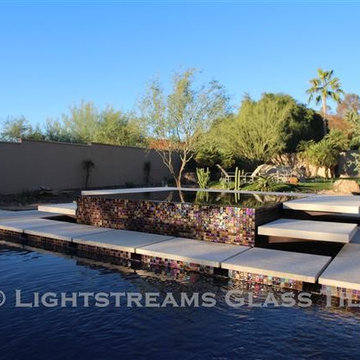 Arizona Glass Tile Pool, Waterline, and All Tile Spa