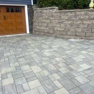 Clean Paver Driveway with Neutral Tones | NJ Project