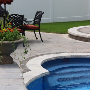 Swimming Pool Patio & Waterfall in Massapequa, NY