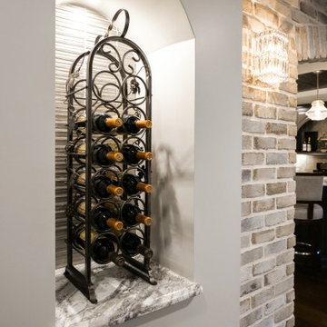 Lower Level Remodel with Bar, Kitchen and Wine Room