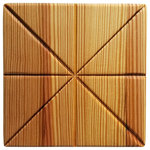 Enrico - 7" Square Reclaimed Wood Trivet - 7" X 7" X 0.5" thick trivet handcrafted from 150-year-old reclaimed lumber.  Each piece is has a different looking wood grain so no two look exactly alike.  Food safe mineral oil finish.  Hand wash only.