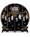 Black Lacquer Mother of Pearl Chinese Round Floor Screen