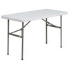 MFO 24''W x 48''L Plastic Folding Table