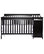 Dream On Me 5-in-1 Brody Convertible Crib With Changer, Black