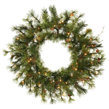 16" Prelit Mixed Country Wreath 50Cl