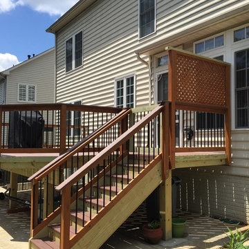 Deck with Wolf Rosewood and Deckorator balusters