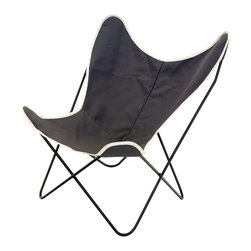 Large Sling Chair - Briquette - Outdoor Lounge Chairs