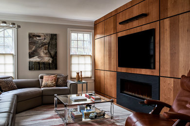 Inspiration for a transitional living room remodel in DC Metro