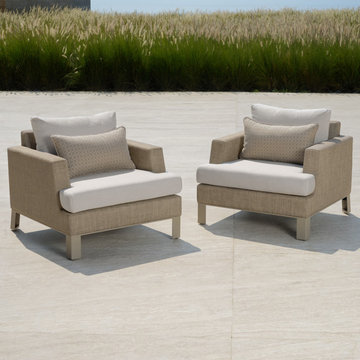 Portofino™ Sling Club Chairs - Beige Fennel