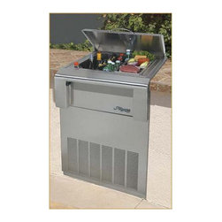 Alfresco 24" Freestanding Refrigerator Cart, Stainless Steel | ARDIC - Outdoor Products