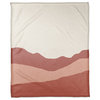 Pink Mountains 50x60 Coral Fleece Blanket