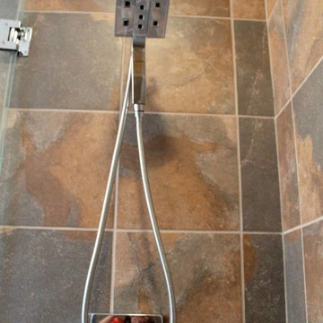 Delta Faucet Shower Head, Bengali Noce Tile
