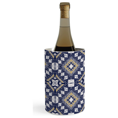 Deny Designs Marta Barragan Camarasa Mystic Tribal of Gold and Blue Wine Chiller