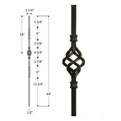 Twist and Basket Iron Balusters - Products