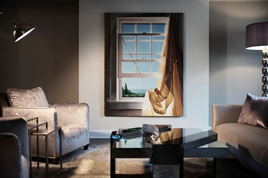 Trendy home design photo in New York