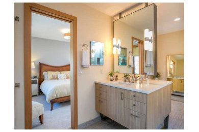 Inspiration for a contemporary bathroom remodel in Portland
