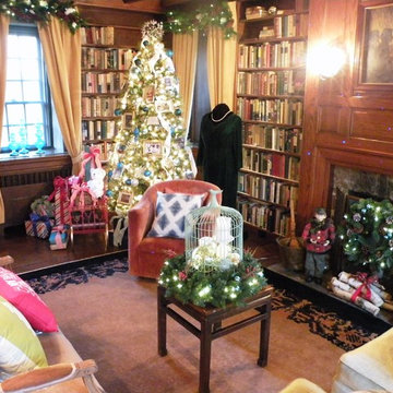 Pearl S. Buck House - Large Library - Festival of Trees