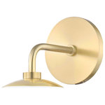 Mitzi by Hudson Valley Lighting - Stella Wall Sconce, Opal Glossy Glass, Finish: Aged Brass - We get it. Everyone deserves to enjoy the benefits of good design in their home - and now everyone can. Meet Mitzi. Inspired by the founder of Hudson Valley Lighting's grandmother, a painter and master antique-finder, Mitzi mixes classic with contemporary, sacrificing no quality along the way. Designed with thoughtful simplicity, each fixture embodies form and function in perfect harmony. Less clutter and more creativity, Mitzi is attainable high design.