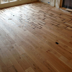 Custom Hand Beveled Rustic White Oak Flooring - Hardwood Flooring
