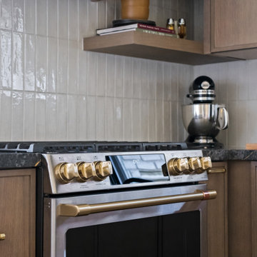 Dark, Dramatic, and Delightfully Functional: A Small Kitchen Reimagined