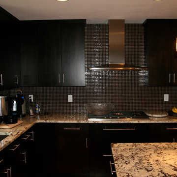 Modern Kitchen w/ Stone Accents