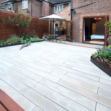 Single storey side extension and refurb of flat, London.