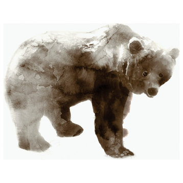 "Bear" Fine Art Giant Canvas Print, 54"x54"