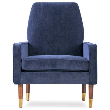 Draper Fabric Chair, Sapphire