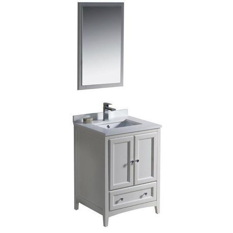 Fresca Oxford 24" Antique White Traditional Bathroom Vanity FVN2024A