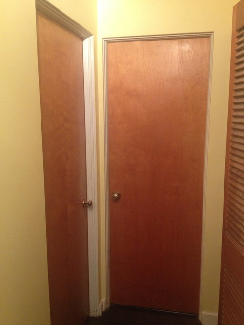 not enough room for trim on doors!