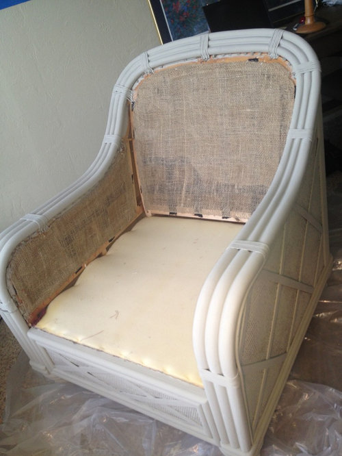 Chalk paint on rattan wax or poly?