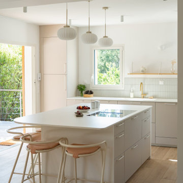 Cuisine ouverte - Maison en bois Cap Ferret