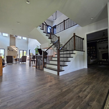 Project #109 | U-Shaped Stairs in Countryside Retreat