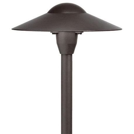 Kichler 15410 Dome 15"W 12V Center Mount Path Light - Textured Architectural