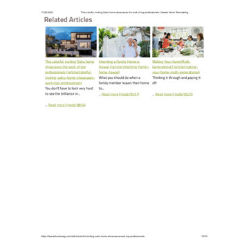 Colorful Inviting Oahu Home | Hawaii Home Remodeling Article