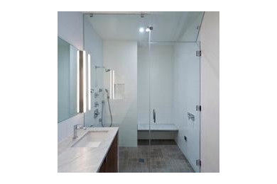 Inspiration for a transitional bathroom remodel in Other