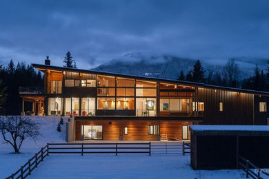 Example of a minimalist exterior home design in Vancouver