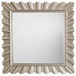 A.R.T. Furniture - A.R.T. Home Furnishings Starlite Accent Mirror - At 42 inches square the carved frame of the Starlite Accent Mirror, painted in rich silver Bezel, provides a bold statement for any room.