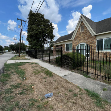 Iron Gate, Fence, and Pedestrian Gate