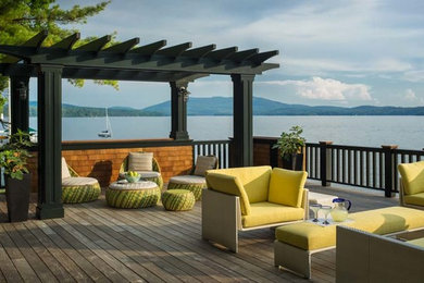 Inspiration for a contemporary deck remodel in Boston
