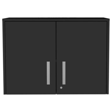 Danbury Storage Cabinet, Drawer Base Cabinet, Black, Wall Cabinet