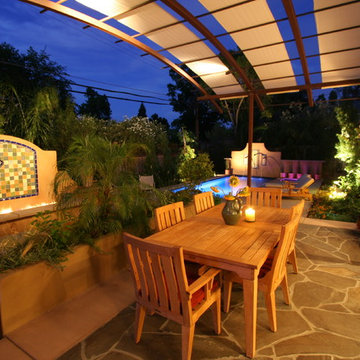 Flagstone Dining Area