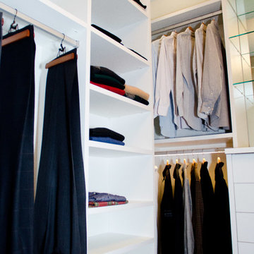 Sleek Walk-In Closet