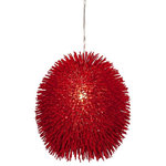 Varaluz Lighting - Varaluz Lighting 169P01RE Urchin - 1 Light Pendant - Sea urchins are simple, geometric-shaped creatures with telltale barbs that inhabit all oceans.  They are also creatures that inspire poetic words and light fixtures alike.* Number of Bulbs: *Wattage: 100W* BulbType: Medium Base* Bulb Included: No