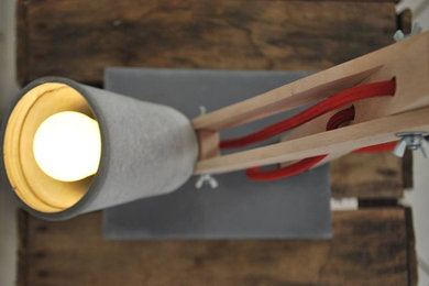 Luminaire Wood & Concréte