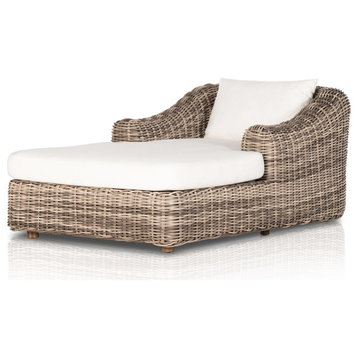 Messina Outdoor Chaise Lounge-Natural