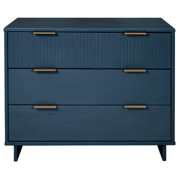 Granville 38.18" Modern Standard Dresser, Midnight Blue